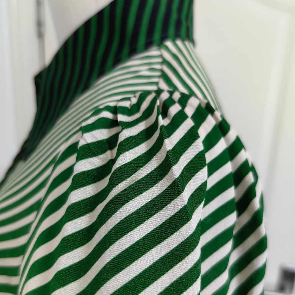 LK Bennett Val Treetop Green & Birch Printed Shirt Dress - Picture 12 of 13